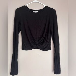 Black Long Sleeve Women's Top